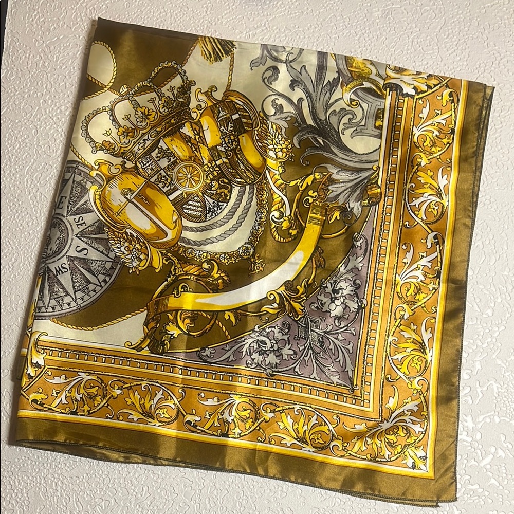 Elegant Gold and Silver Scarf